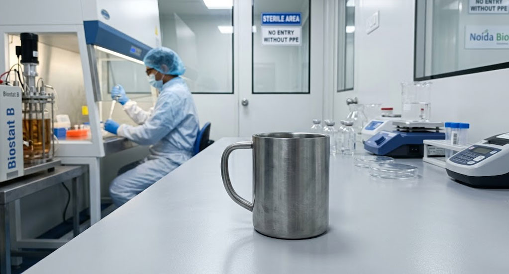 stainless steel mugs sterile labs